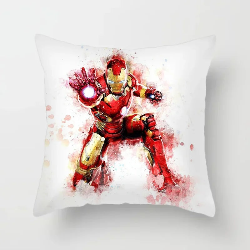 Fodera per cuscino Iron Man - Doppio propulsore ad acquerello