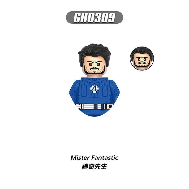 Action figure di Mister Fantastic - Fantastic Four blu
