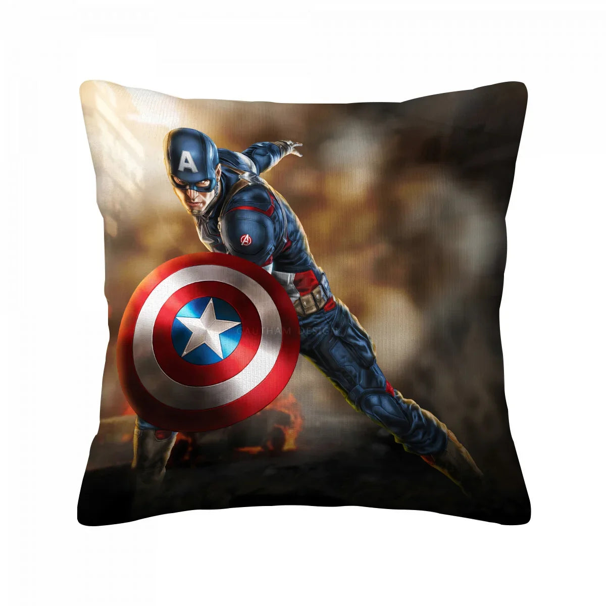 Fodera per cuscino Captain America - Posizione di combattimento scura