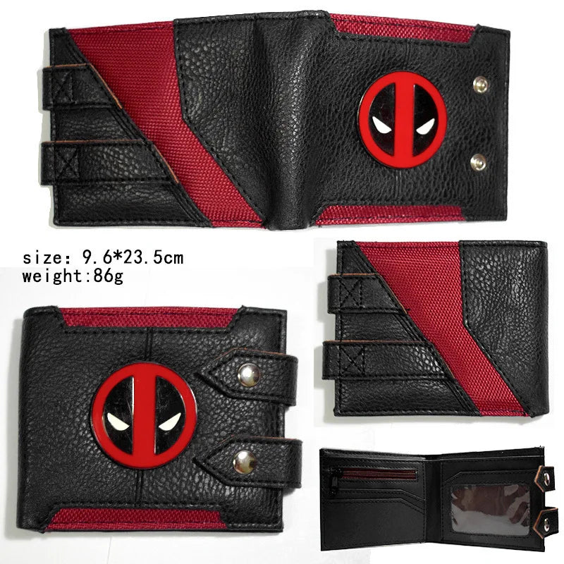 Portafoglio Avengers Deadpool - Pelle nera bi-piega
