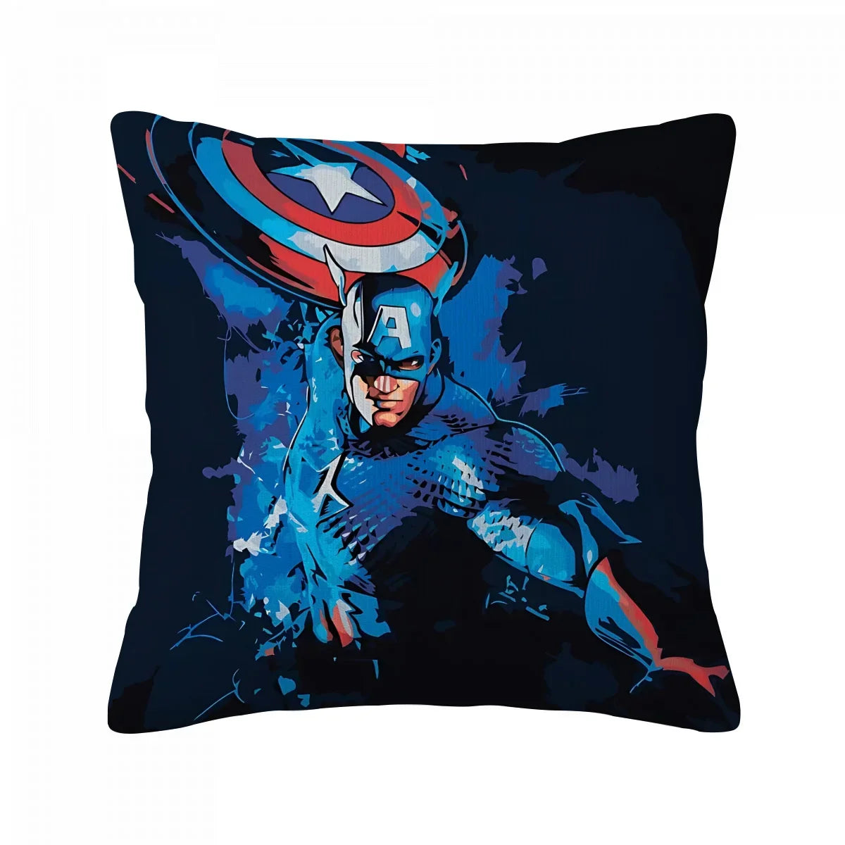Fodera per cuscino Captain America - Arte vettoriale blu