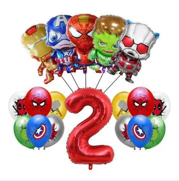 Decorazioni per compleanno Avengers - Palloncino a forma di numero 2