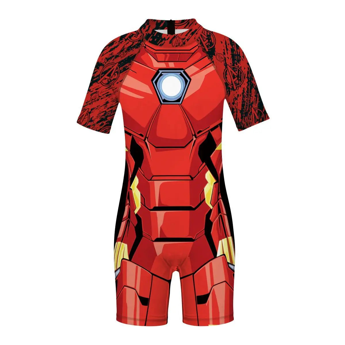 Tuta per bambini Avengers Iron Man - Maniche con logo Avengers
