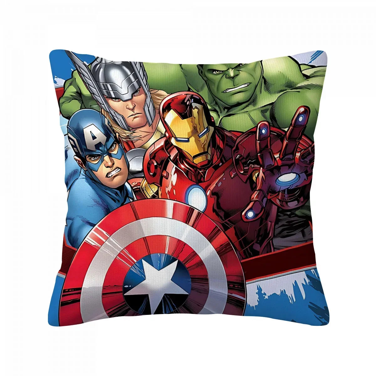 Fodera per cuscino gruppo Avengers - Quartetto classico in stile fumetto