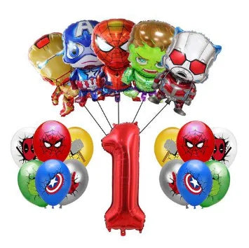 Decorazioni per compleanno Avengers - Palloncino a forma di numero 1