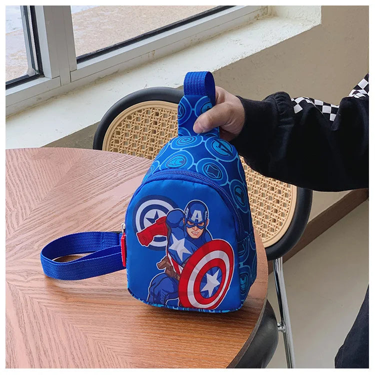Zaino Avengers Captain America - Borsello a tracolla con casco per bambini
