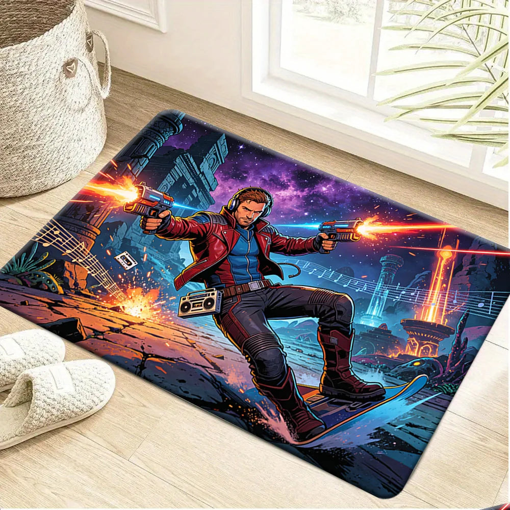 Tappeto Avengers Star-Lord - Pistole laser e decorazione cosmica