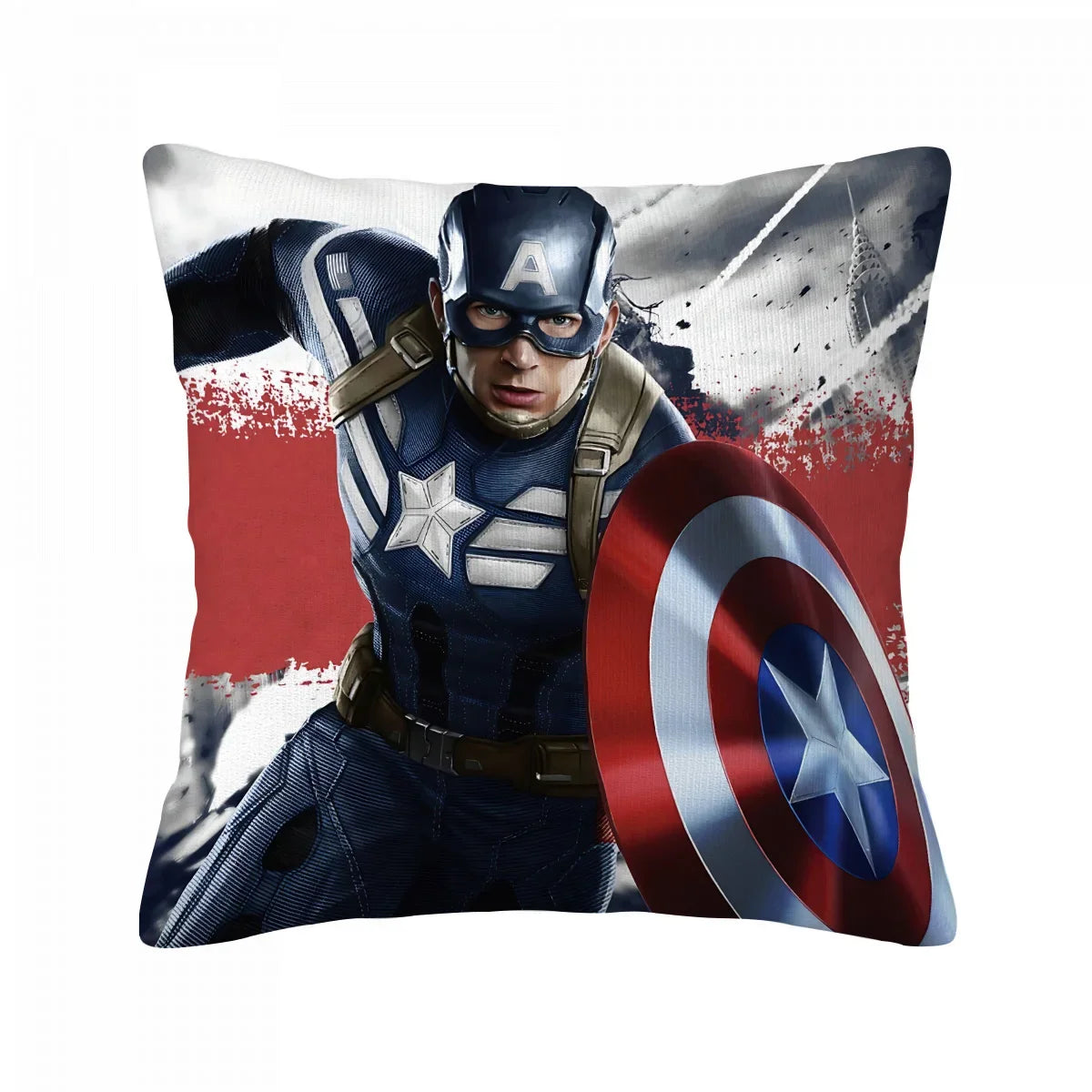 Fodera per cuscino Captain America - Sfondo con pittura astratta