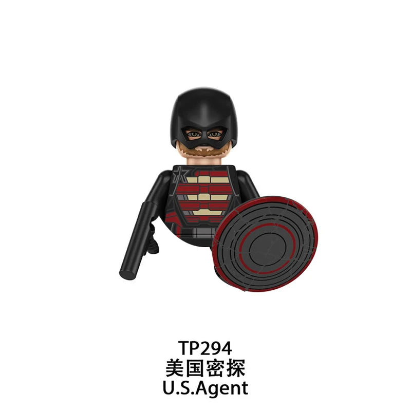 Action figure di U.S. Agent - Scudo nero e rosso