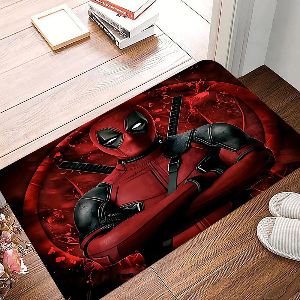 Tappeto Marvel Deadpool e Wolverine - Design del duo tra le fiamme