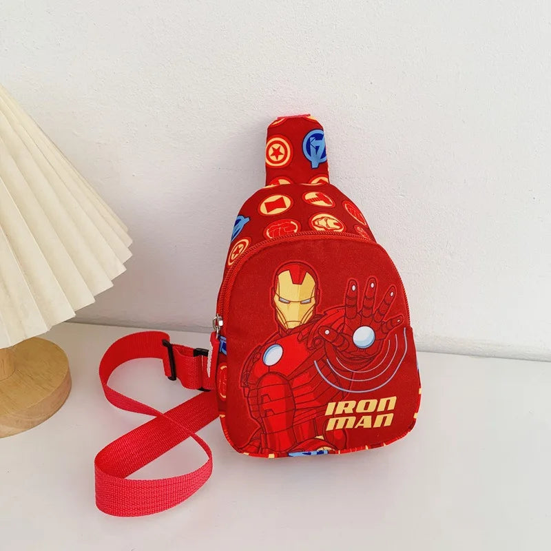Zaino Avengers Iron Man - Borsello a tracolla rosso per bambini