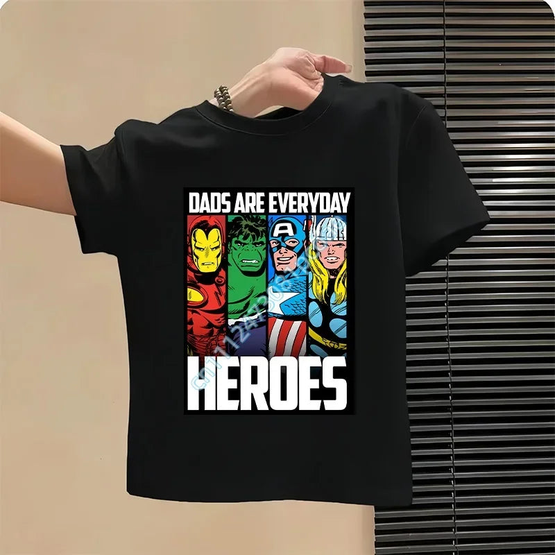 T-shirt per bambini Avengers - Design Heroes Nera