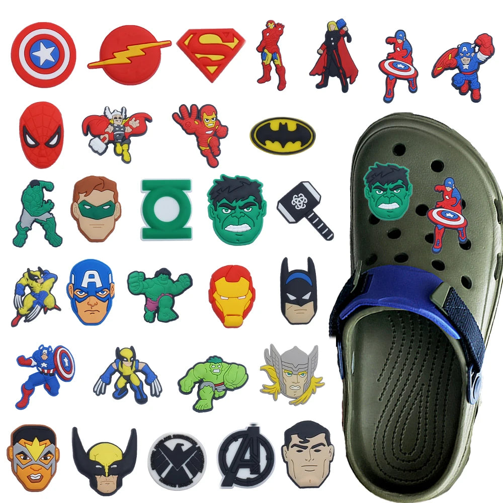 Ciondoli Avengers Supereroi - Accessori per Scarpe 30 Pezzi