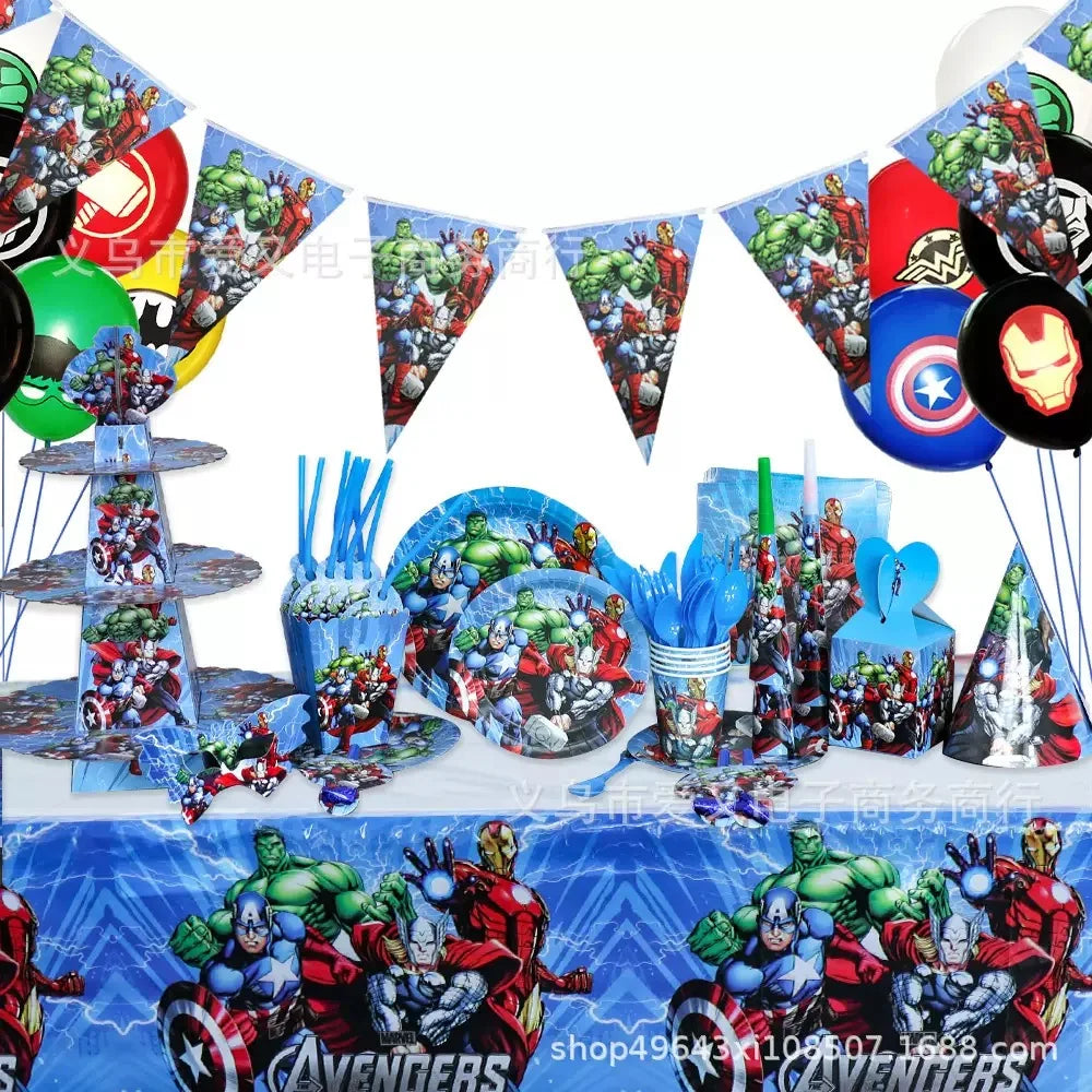 Décoration Anniversaire Avengers - Fourchettes x10
