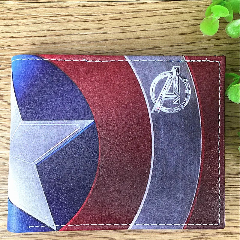 Portamonete Avengers Captain America - Scudo diagonale effetto usurato