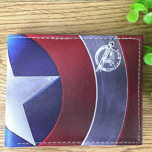 Portamonete Avengers Captain America - Scudo diagonale effetto usurato