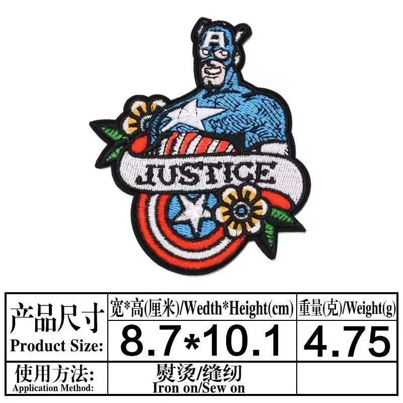 Patch Avengers Captain America - Étoile Blanche