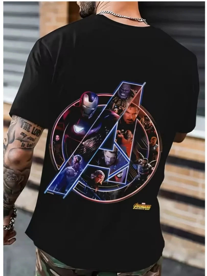T-Shirt Avengers Infinity War - Logo Collage Personnages Homme