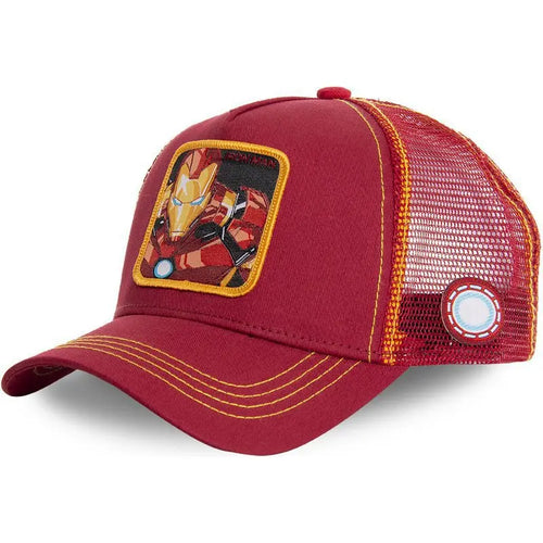 Casquette Iron Man - Bordeaux et Doré