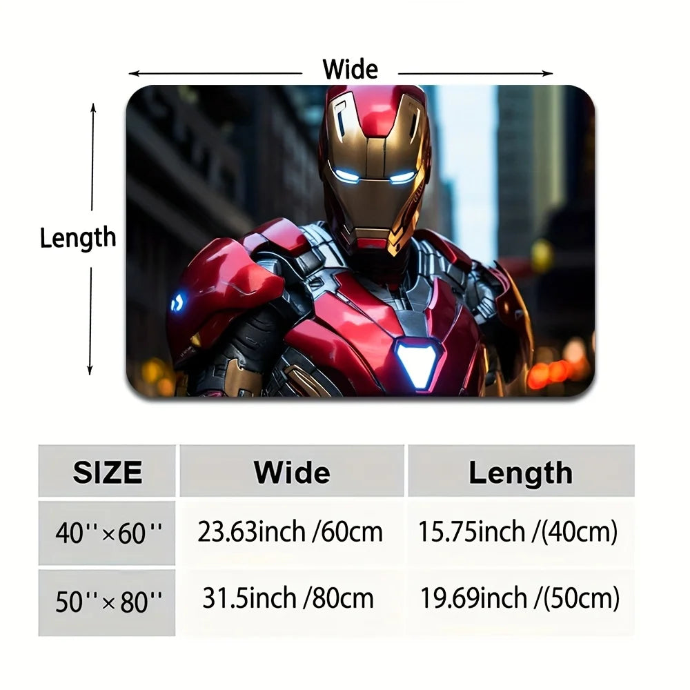 Tapis d'Entrée Avengers - Équipe Complète Bleu