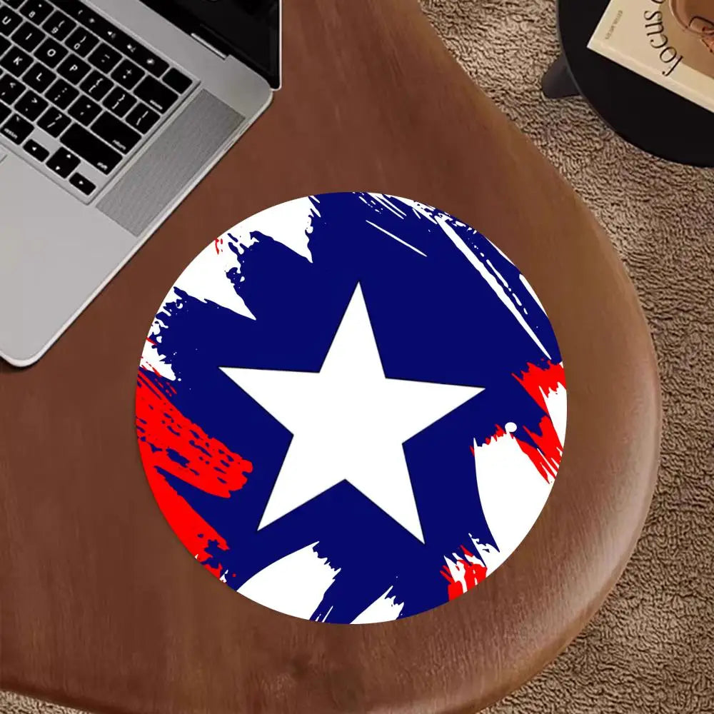 Tapis de Souris Avengers Captain America - Bouclier Rond Bleu