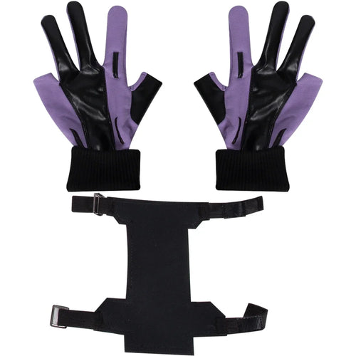 Gants et Brassard Kate Bishop - Cuir Violet et Noir