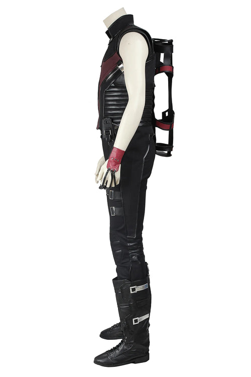 Déguisement Tactique Archer - Gilet Noir et Bordeaux avec Étui à Flèches Dorsal