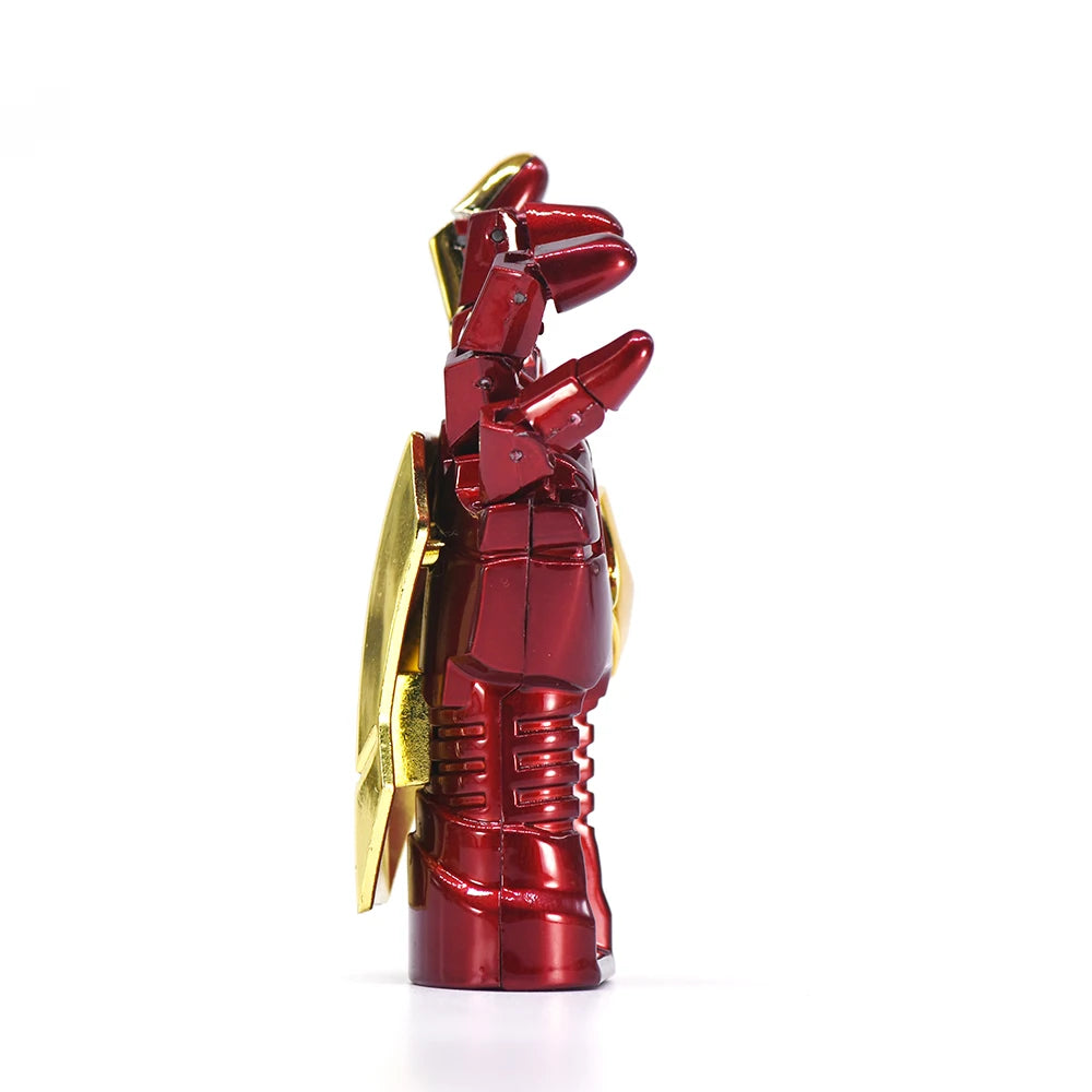 Chiavetta USB a forma di mano robotica di Iron Man - Rossa e dorata, da 4 a 512GB
