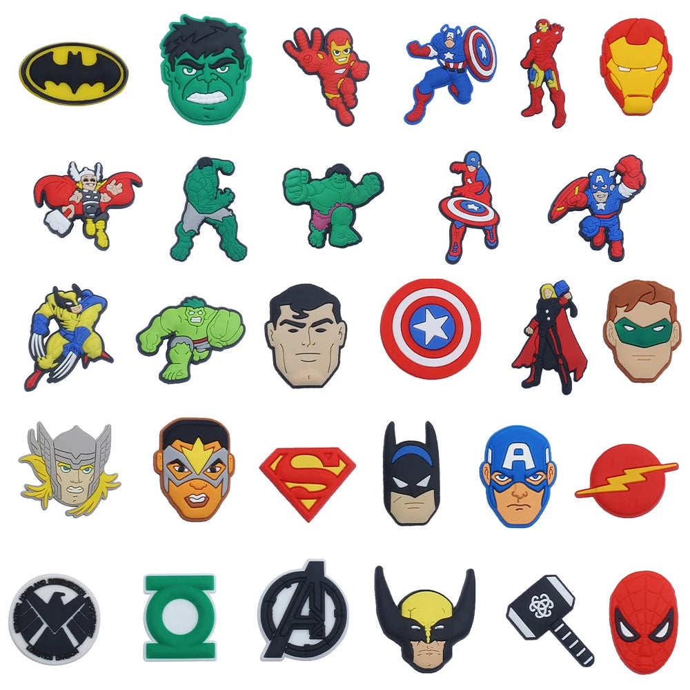 Ciondoli Avengers Supereroi - Accessori per Scarpe 30 Pezzi
