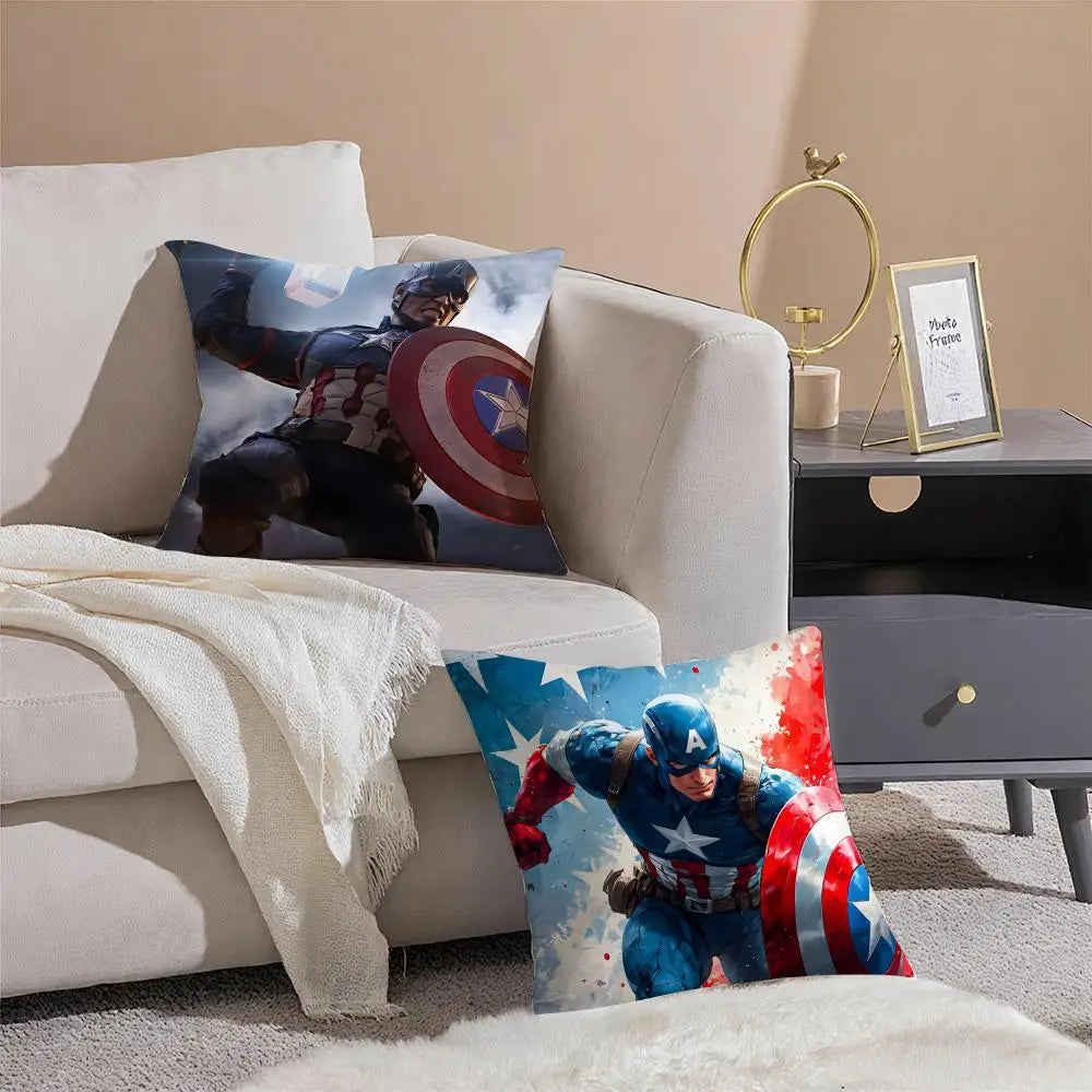 Housse de Coussin Captain America - Charge Bouclier