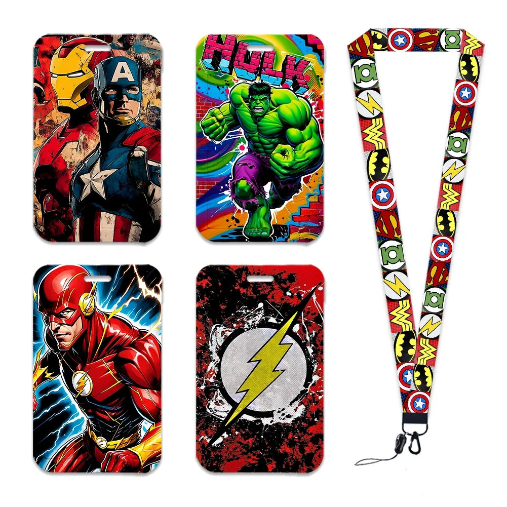 Porte-Badge Iron Man - Casque Doré Fond Sombre