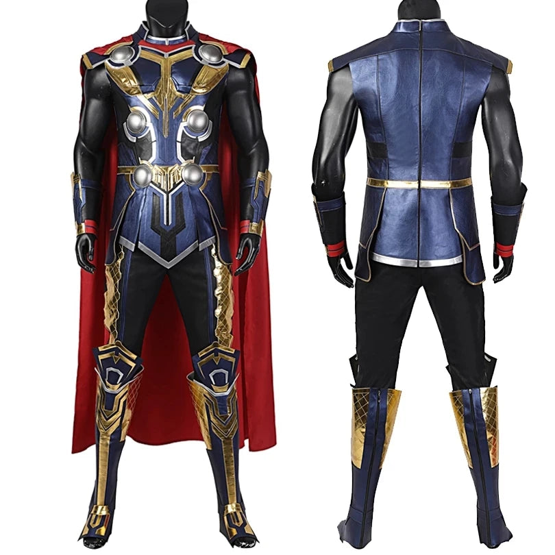 Costume Cosplay Thor Love and Thunder - Combinaison Odinson Cape Rouge Armure