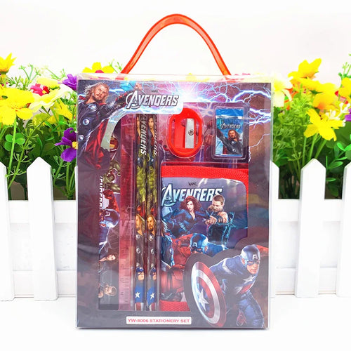 Kit Scolastico Avengers - Gomma Temperino Taccuino