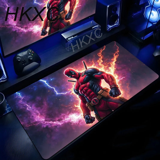 Tapis de Souris Marvel Deadpool - Flammes Nébuleuse Violette