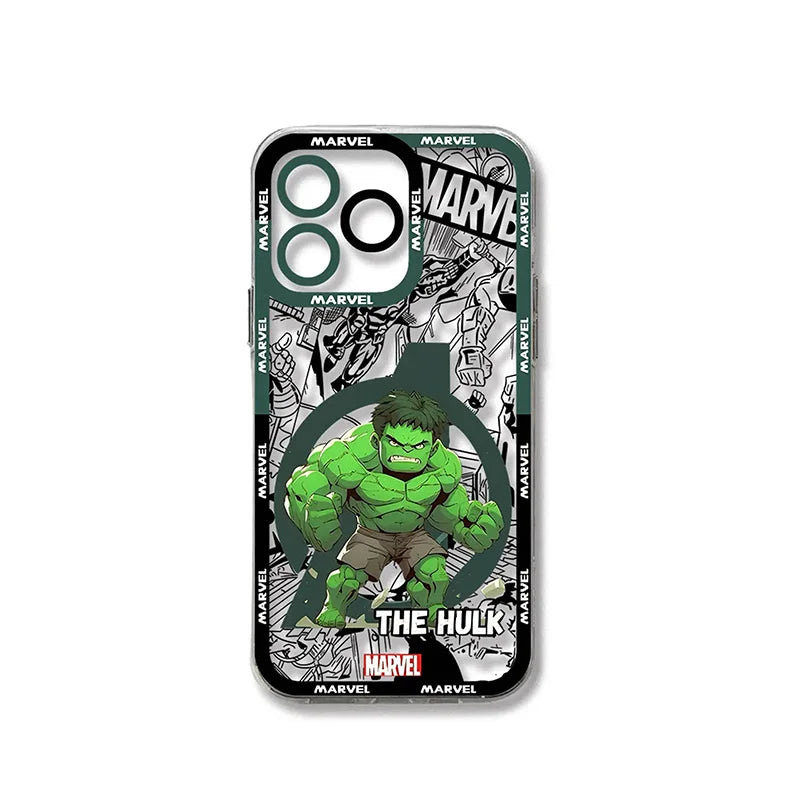 Cover Oppo Hulk - Chibi Marvel, sfondo fumetto nero e bianco