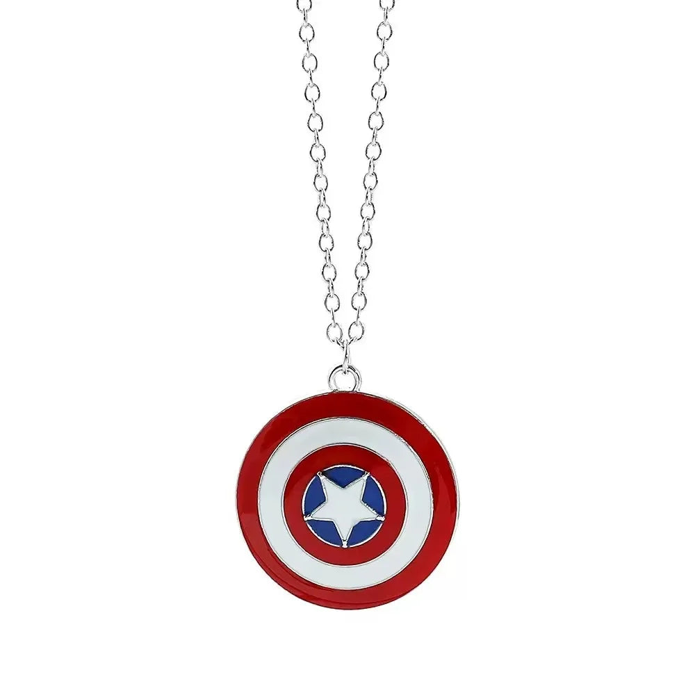 Collier Avengers Captain America - Pendentif Bouclier