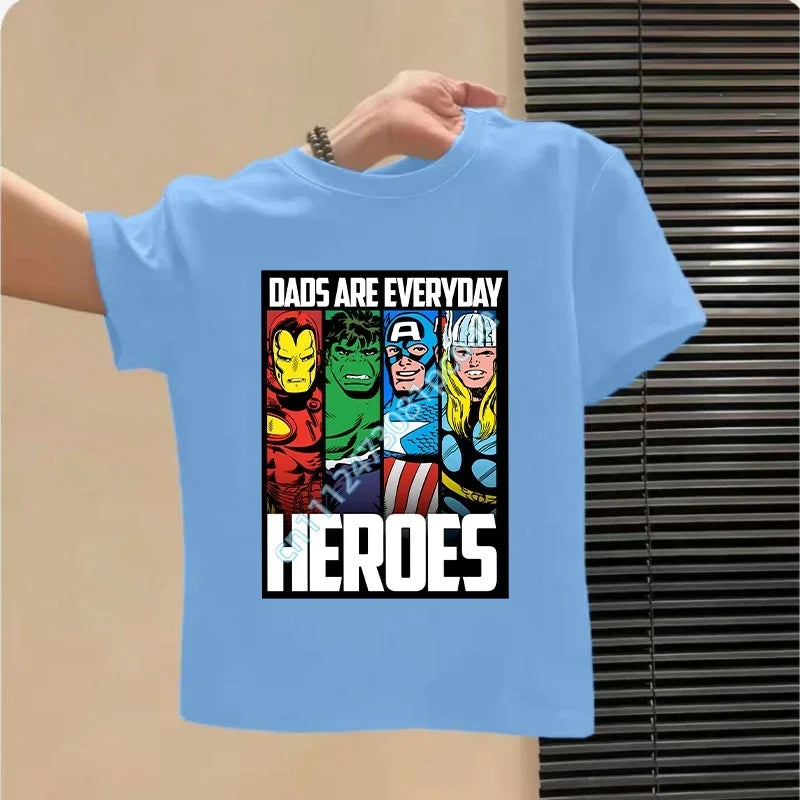 T-shirt per bambini Avengers - Design Heroes Blu