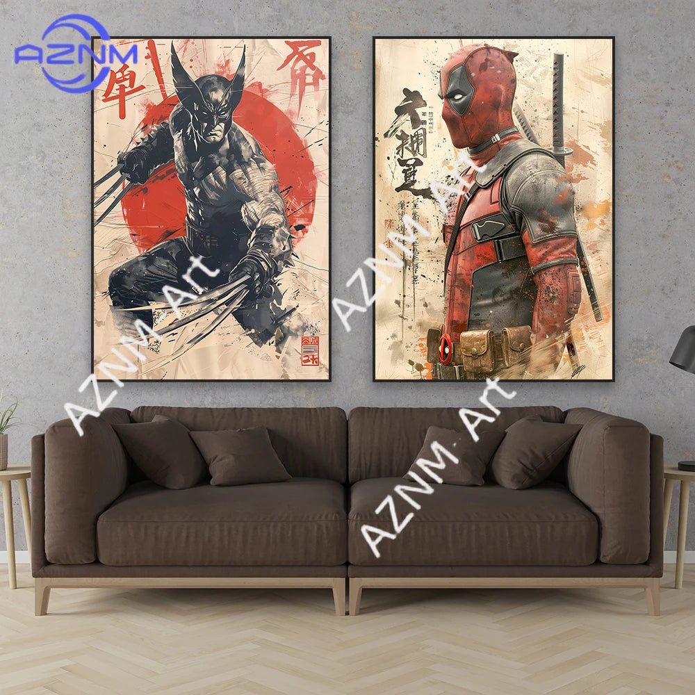 Póster Avengers Iron Man - Perfil Casco Salpicaduras Rojo