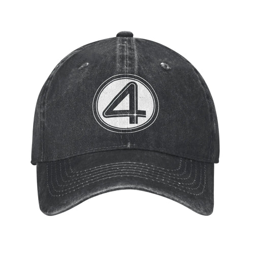 Casquette Fantastic Four - Denim Délavé Noir