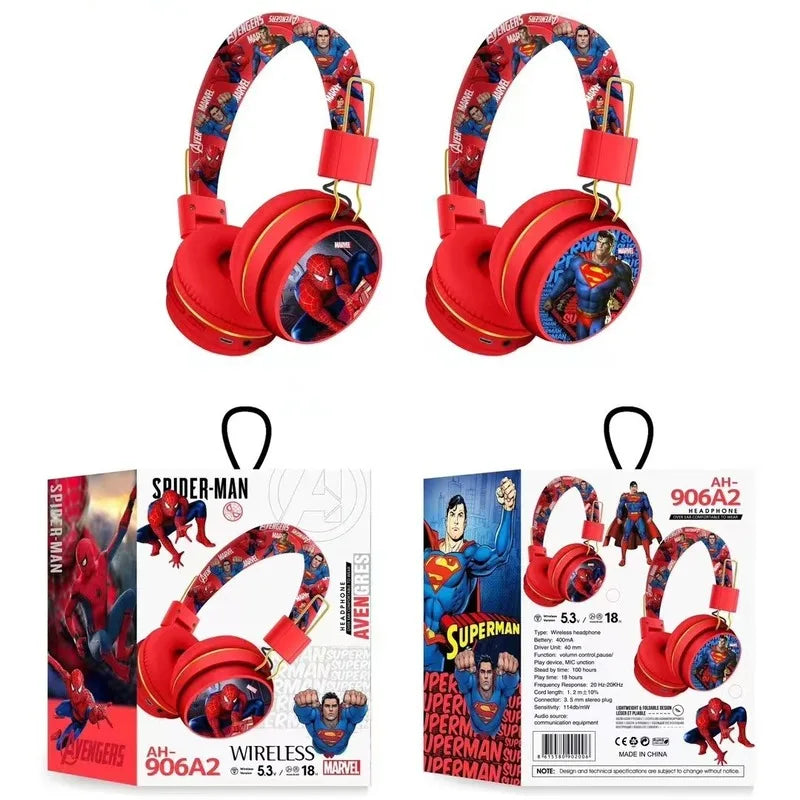Casque Bluetooth Avengers Iron Man Captain America - Bleu