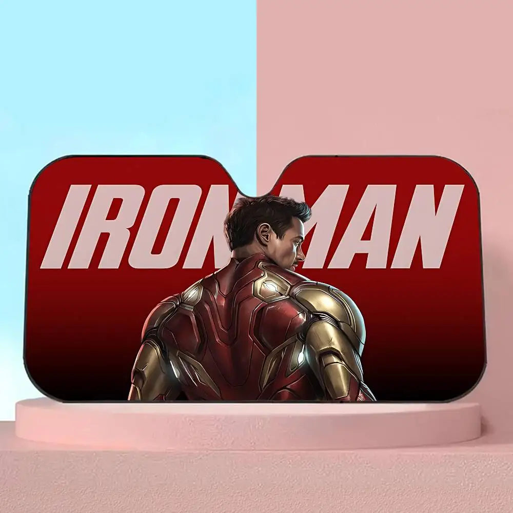 Pare-Soleil Voiture Iron Man - Protection Anti-UV Pare-Brise