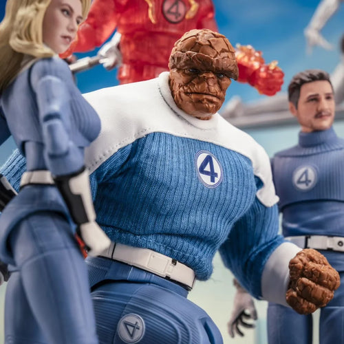 Figurine The Thing - Uniforme Bleu et Blanc Quatre Fantastiques